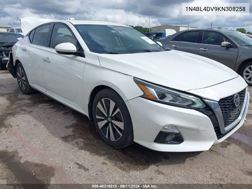 2019 Nissan Altima 2.5 Sv VIN: 1N4BL4DV9KN308258 Lot: 40316515