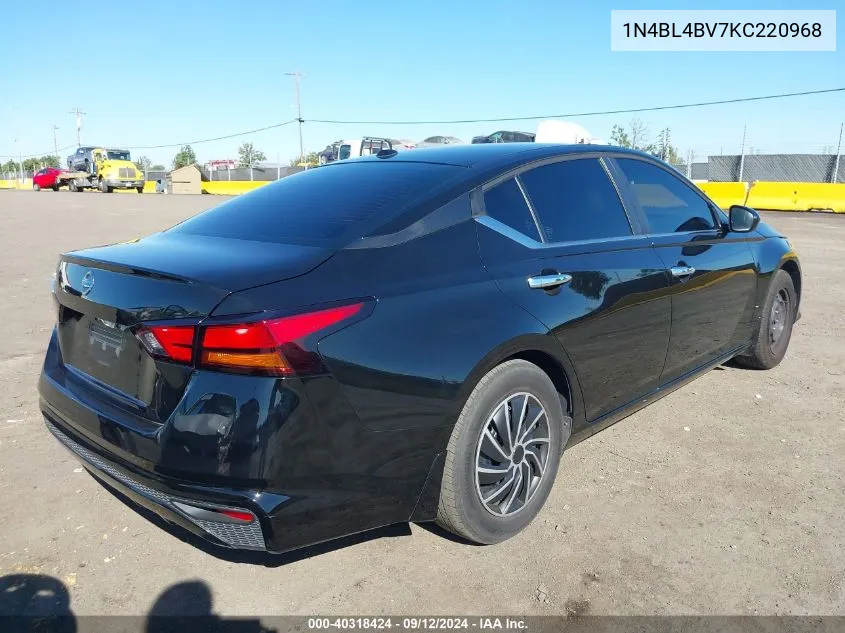 1N4BL4BV7KC220968 2019 Nissan Altima S