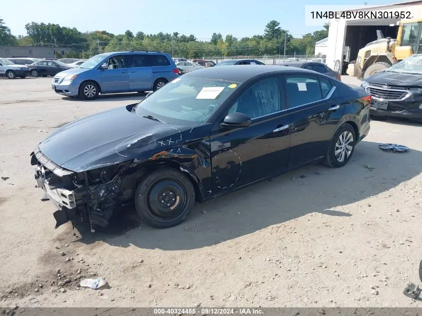 2019 Nissan Altima 2.5 S VIN: 1N4BL4BV8KN301952 Lot: 40324455