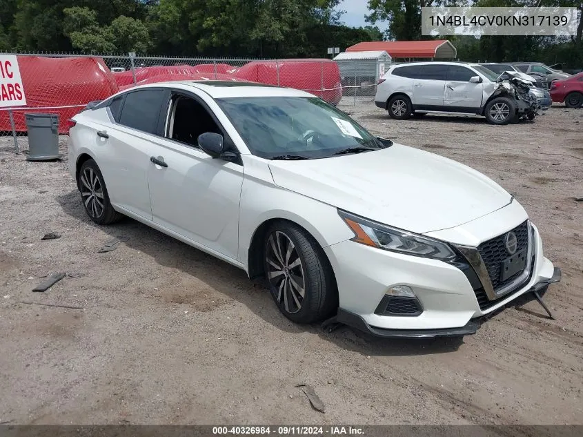 1N4BL4CV0KN317139 2019 Nissan Altima 2.5 Sr