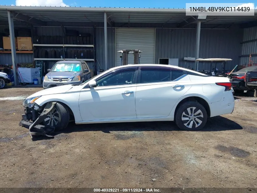 2019 Nissan Altima 2.5 S VIN: 1N4BL4BV9KC114439 Lot: 40329221