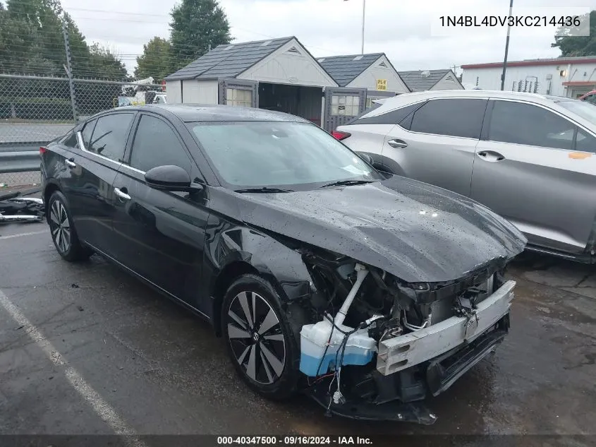 2019 Nissan Altima 2.5 Sv VIN: 1N4BL4DV3KC214436 Lot: 40347500