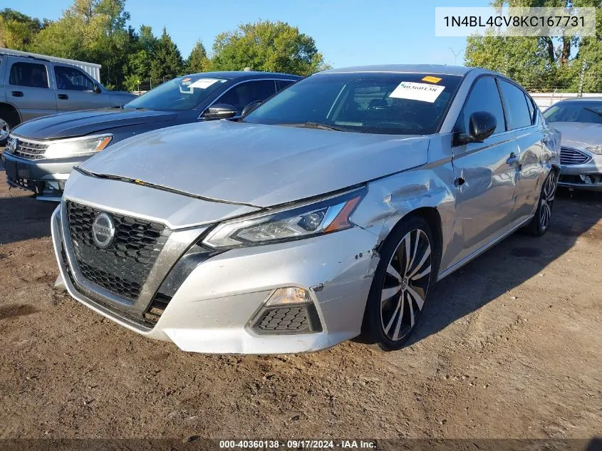 1N4BL4CV8KC167731 2019 Nissan Altima 2.5 Sr