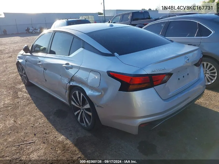 1N4BL4CV8KC167731 2019 Nissan Altima 2.5 Sr