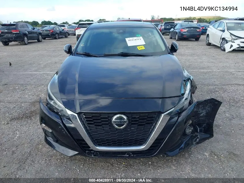 1N4BL4DV9KC134994 2019 Nissan Altima Sv