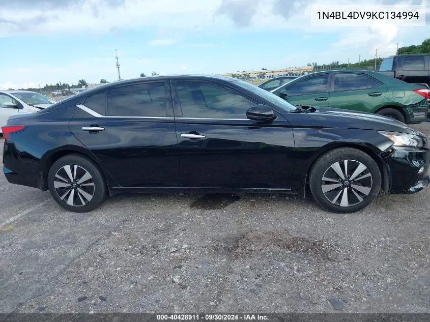 1N4BL4DV9KC134994 2019 Nissan Altima Sv