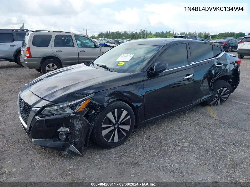 2019 Nissan Altima Sv VIN: 1N4BL4DV9KC134994 Lot: 40428911