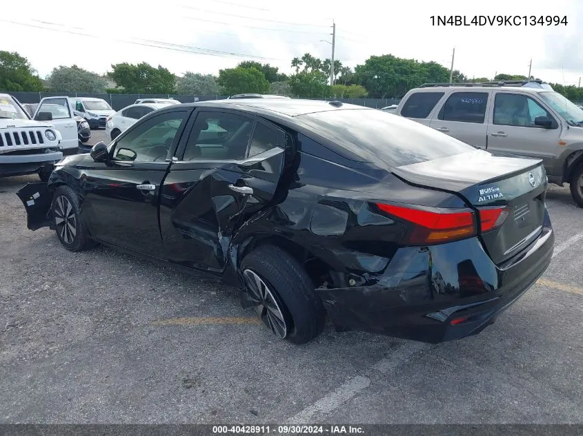 1N4BL4DV9KC134994 2019 Nissan Altima Sv