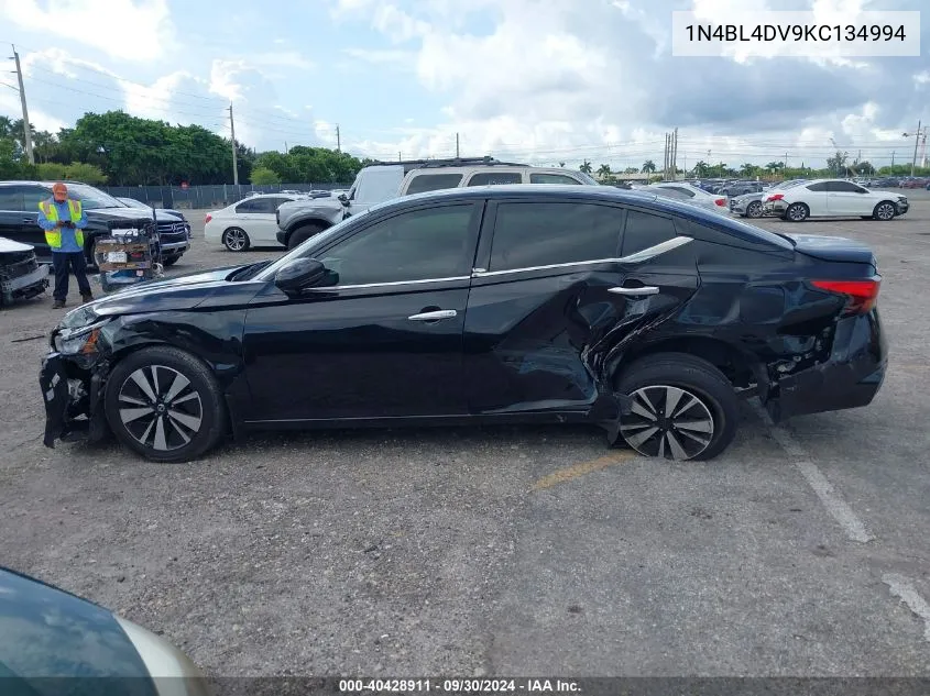 1N4BL4DV9KC134994 2019 Nissan Altima Sv