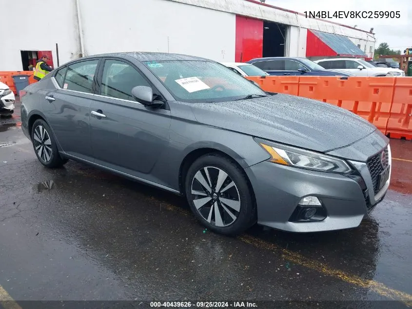 2019 Nissan Altima 2.5 Sl VIN: 1N4BL4EV8KC259905 Lot: 40439626