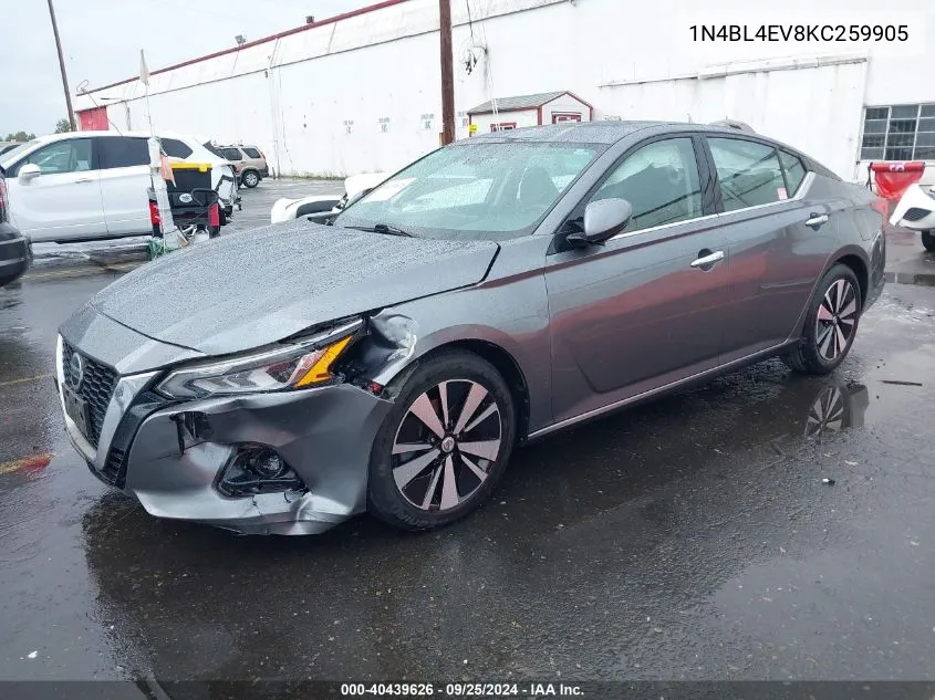 1N4BL4EV8KC259905 2019 Nissan Altima 2.5 Sl