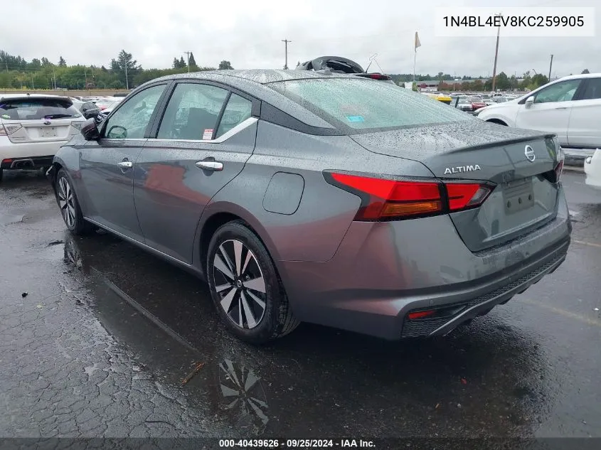 1N4BL4EV8KC259905 2019 Nissan Altima 2.5 Sl