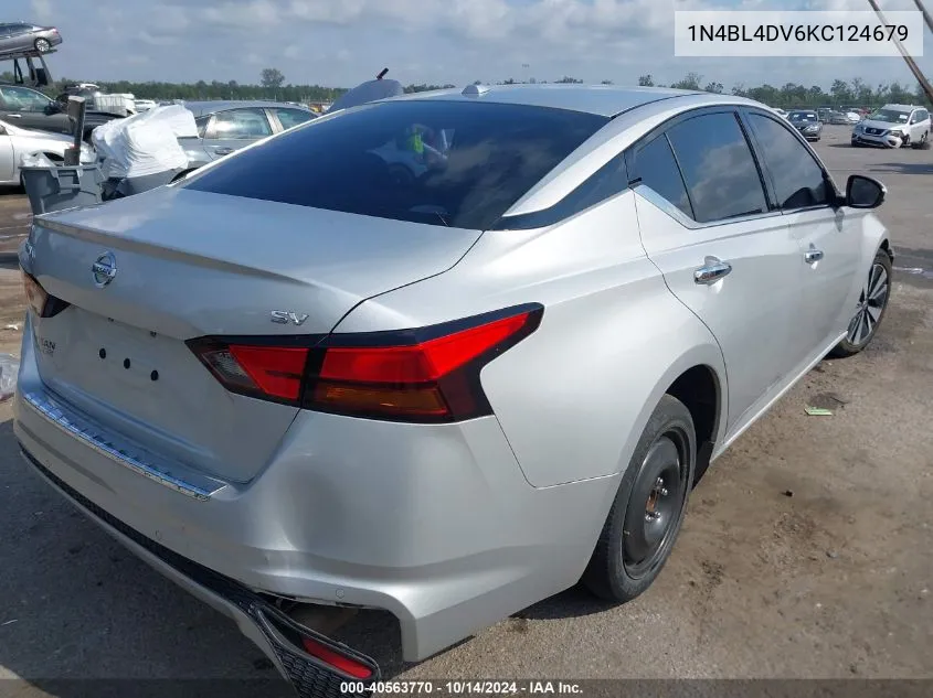 1N4BL4DV6KC124679 2019 Nissan Altima Sv