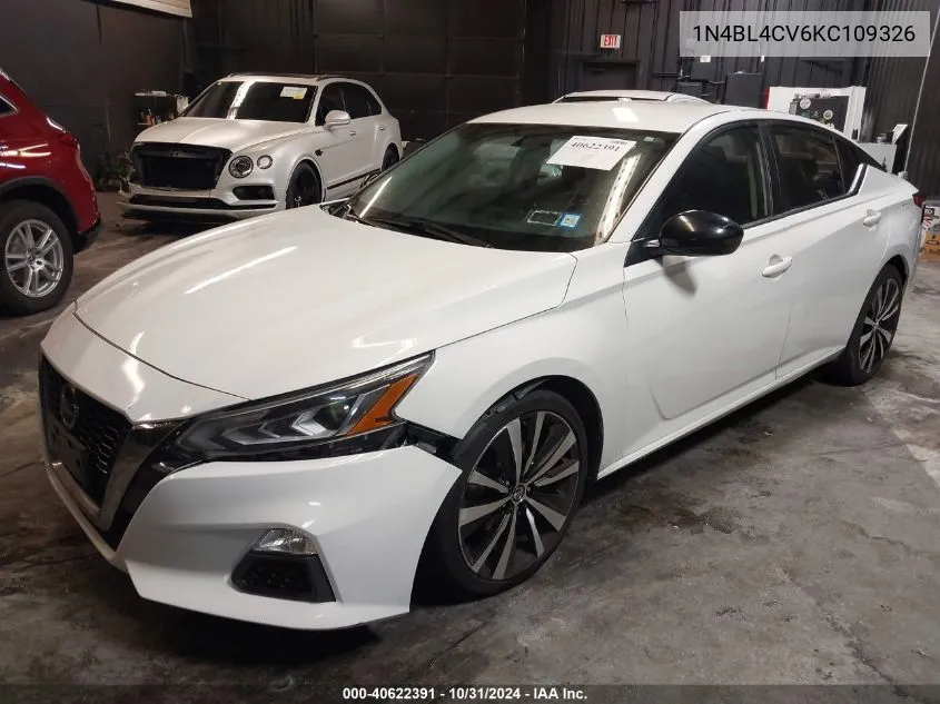 2019 Nissan Altima 2.5 Sr VIN: 1N4BL4CV6KC109326 Lot: 40622391