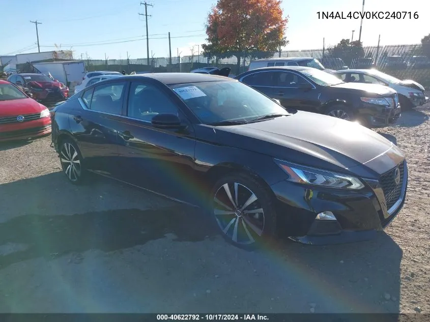 1N4AL4CV0KC240716 2019 Nissan Altima Sr