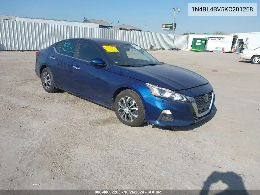 2019 Nissan Altima 2.5 S VIN: 1N4BL4BV5KC201268 Lot: 40692203