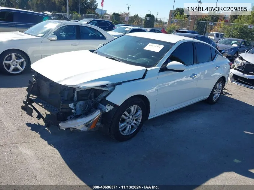 2019 Nissan Altima 2.5 S VIN: 1N4BL4BV3KC209885 Lot: 40696371