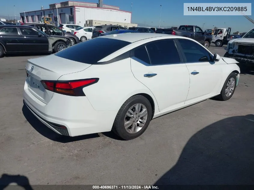 2019 Nissan Altima 2.5 S VIN: 1N4BL4BV3KC209885 Lot: 40696371