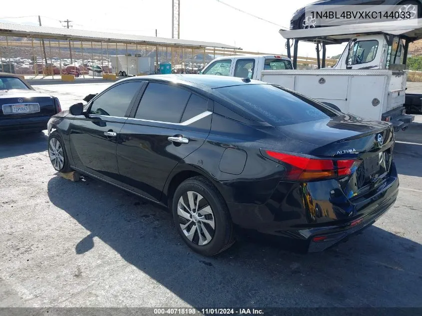 2019 Nissan Altima 2.5 S VIN: 1N4BL4BVXKC144033 Lot: 40718198