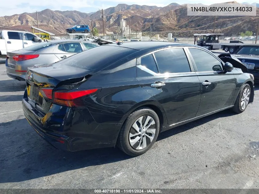 2019 Nissan Altima 2.5 S VIN: 1N4BL4BVXKC144033 Lot: 40718198