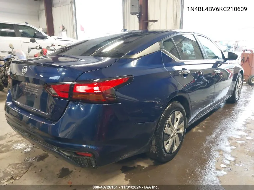 2019 Nissan Altima 2.5 S VIN: 1N4BL4BV6KC210609 Lot: 40726151