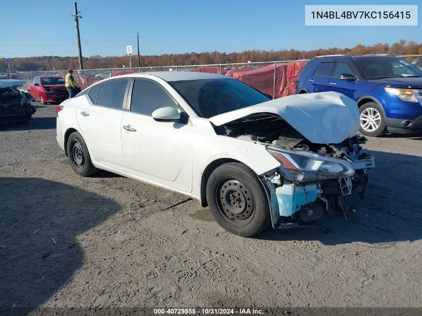 2019 Nissan Altima 2.5 S VIN: 1N4BL4BV7KC156415 Lot: 40729555