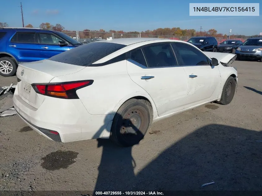 2019 Nissan Altima 2.5 S VIN: 1N4BL4BV7KC156415 Lot: 40729555