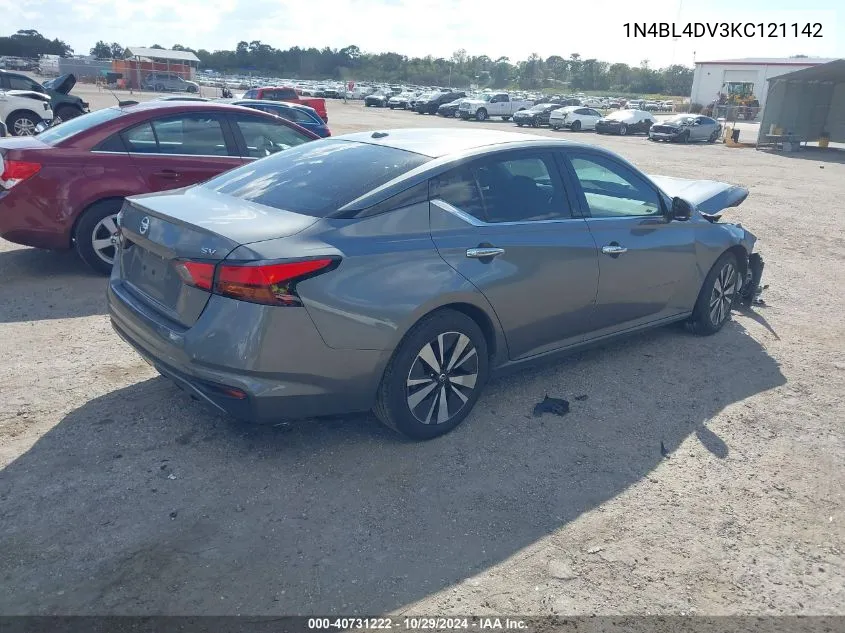 2019 Nissan Altima 2.5 Sv VIN: 1N4BL4DV3KC121142 Lot: 40731222