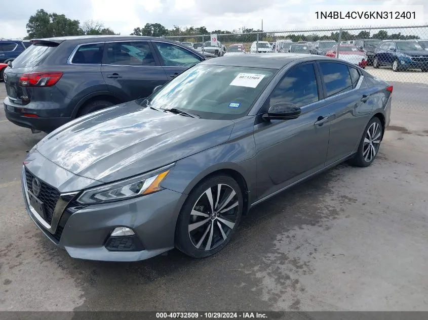 2019 Nissan Altima 2.5 Sr VIN: 1N4BL4CV6KN312401 Lot: 40732509