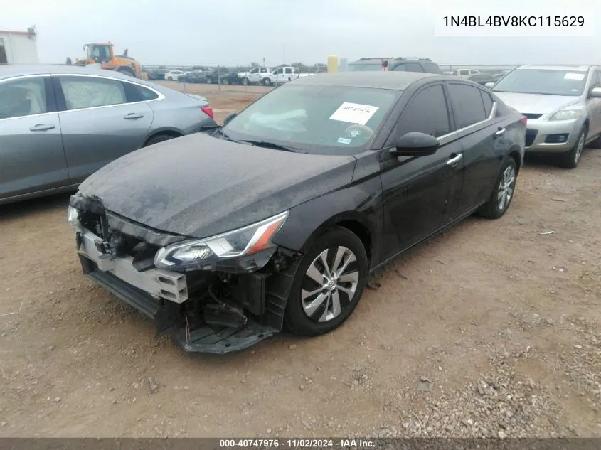 2019 Nissan Altima 2.5 S VIN: 1N4BL4BV8KC115629 Lot: 40747976