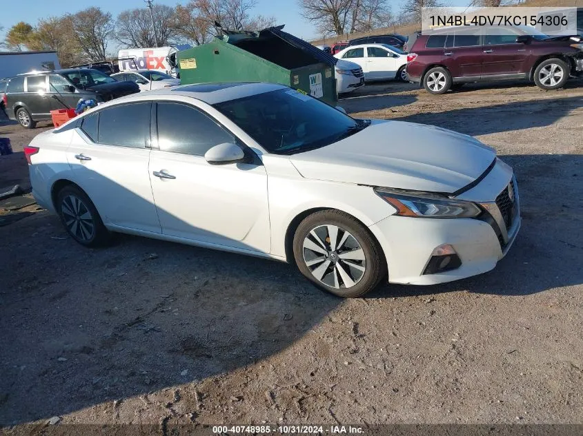 2019 Nissan Altima 2.5 Sv VIN: 1N4BL4DV7KC154306 Lot: 40748985