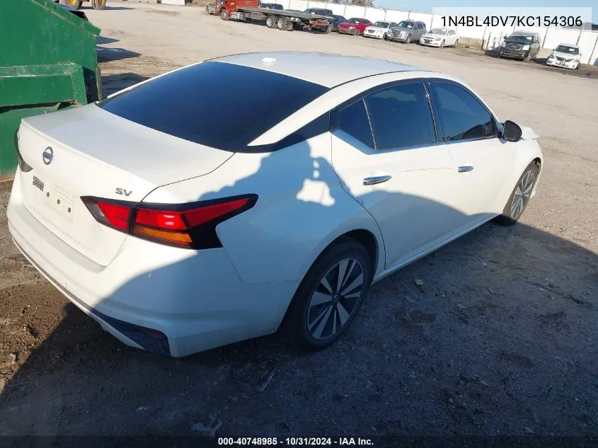 1N4BL4DV7KC154306 2019 Nissan Altima 2.5 Sv