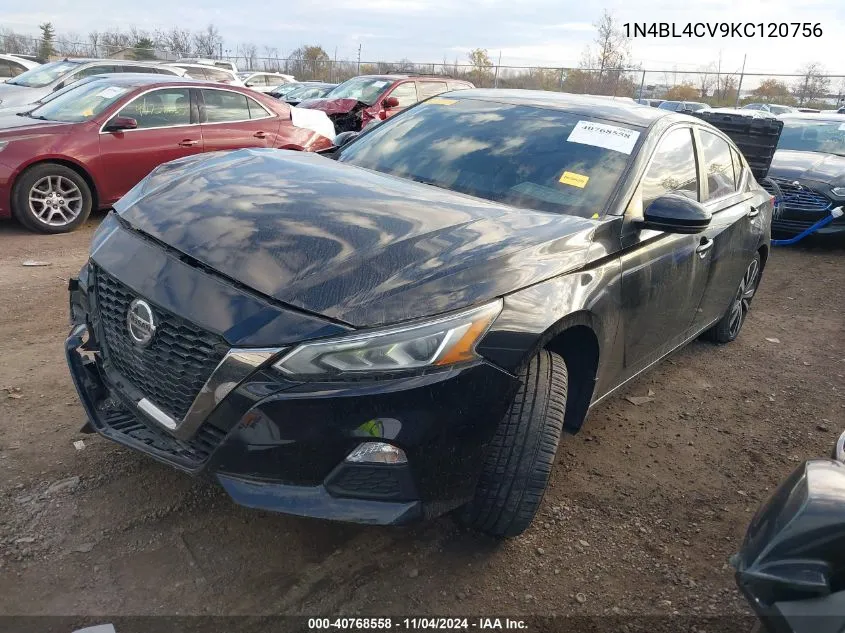 2019 Nissan Altima Sr VIN: 1N4BL4CV9KC120756 Lot: 40768558