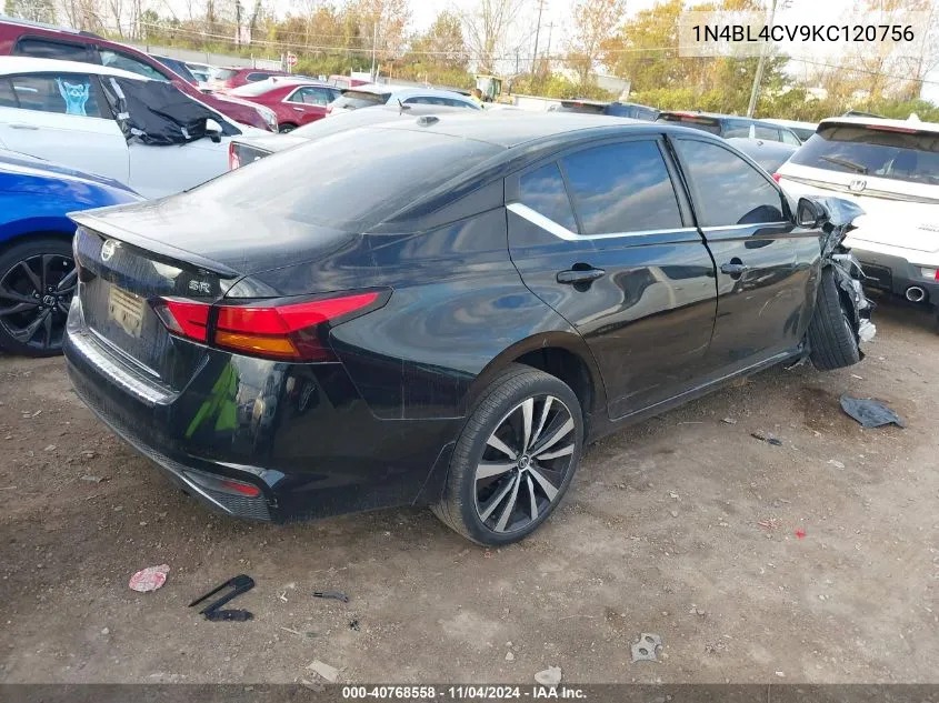 2019 Nissan Altima Sr VIN: 1N4BL4CV9KC120756 Lot: 40768558