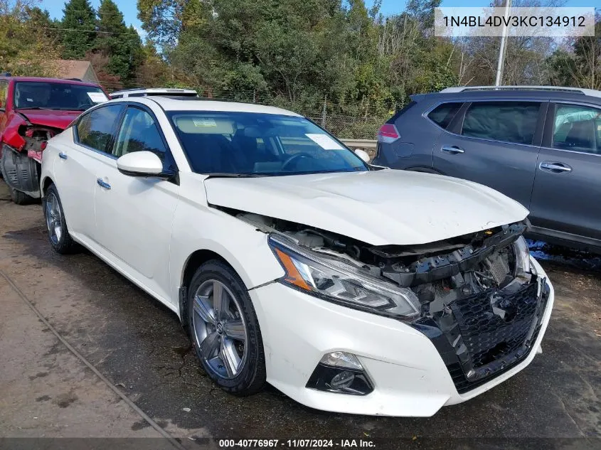 2019 Nissan Altima 2.5 Sv VIN: 1N4BL4DV3KC134912 Lot: 40776967