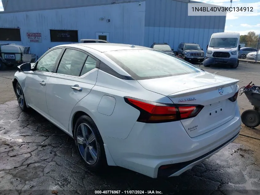 2019 Nissan Altima 2.5 Sv VIN: 1N4BL4DV3KC134912 Lot: 40776967