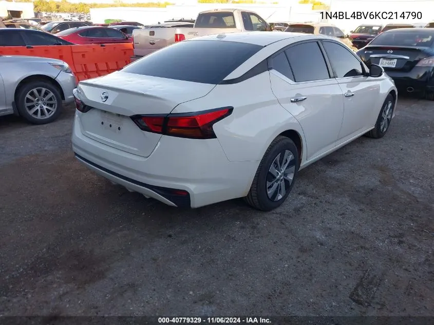 2019 Nissan Altima 2.5 S VIN: 1N4BL4BV6KC214790 Lot: 40779329