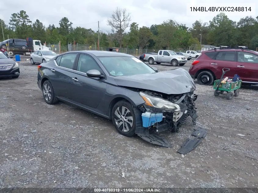 2019 Nissan Altima 2.5 S VIN: 1N4BL4BVXKC248814 Lot: 40780319