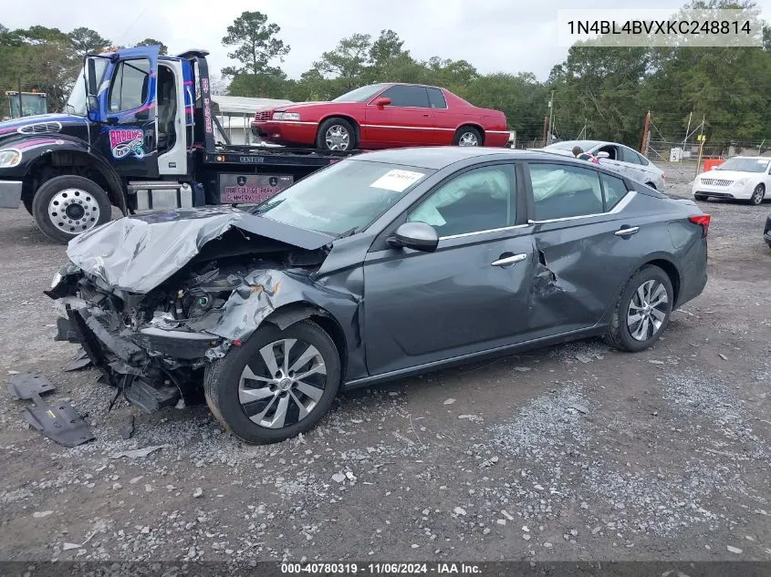 2019 Nissan Altima 2.5 S VIN: 1N4BL4BVXKC248814 Lot: 40780319