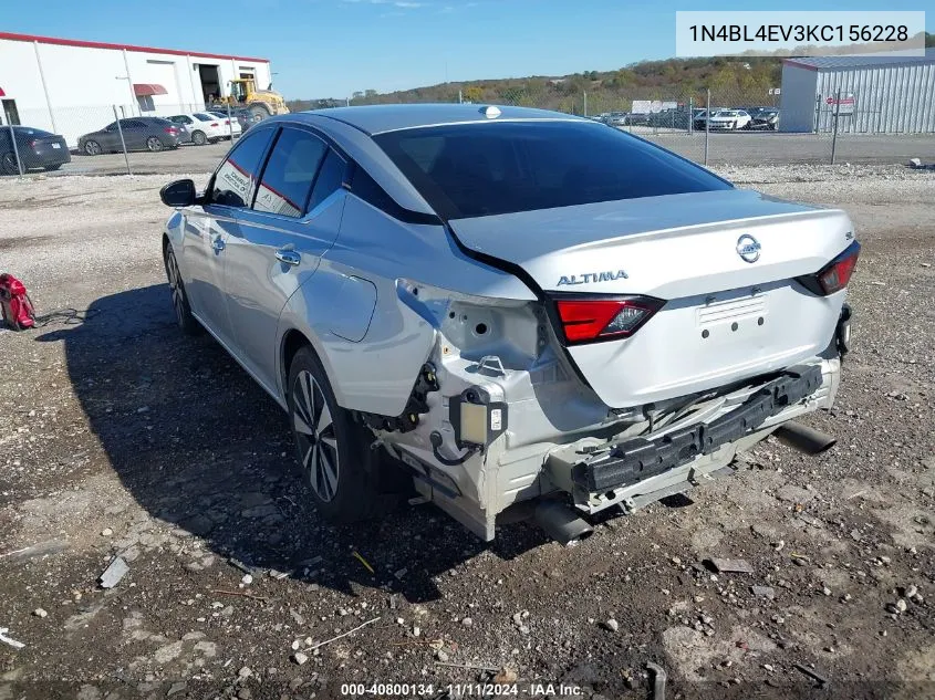 2019 Nissan Altima 2.5 Sl VIN: 1N4BL4EV3KC156228 Lot: 40800134