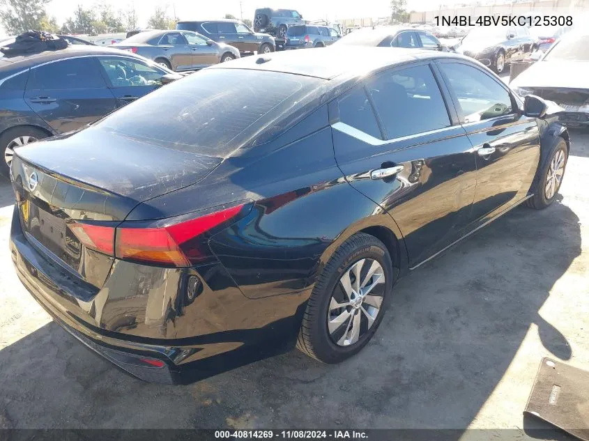 2019 Nissan Altima 2.5 S VIN: 1N4BL4BV5KC125308 Lot: 40814269