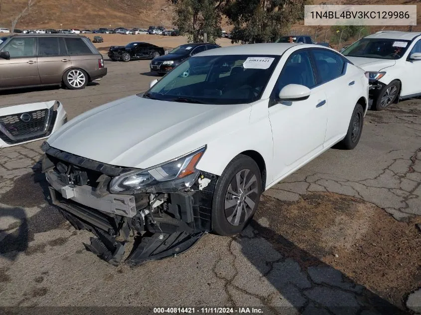 2019 Nissan Altima 2.5 S VIN: 1N4BL4BV3KC129986 Lot: 40814421