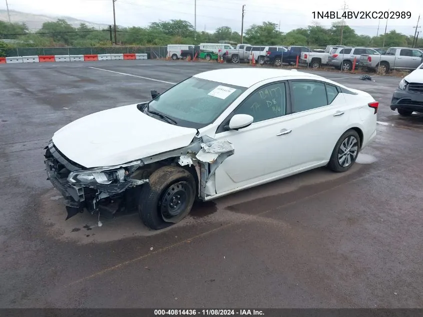 2019 Nissan Altima 2.5 S VIN: 1N4BL4BV2KC202989 Lot: 40814436