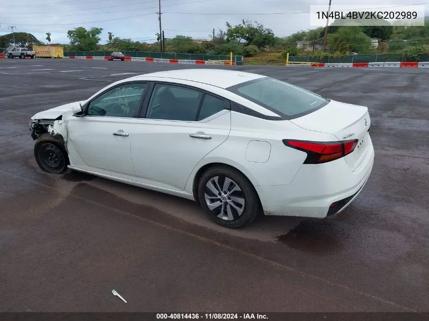 2019 Nissan Altima 2.5 S VIN: 1N4BL4BV2KC202989 Lot: 40814436