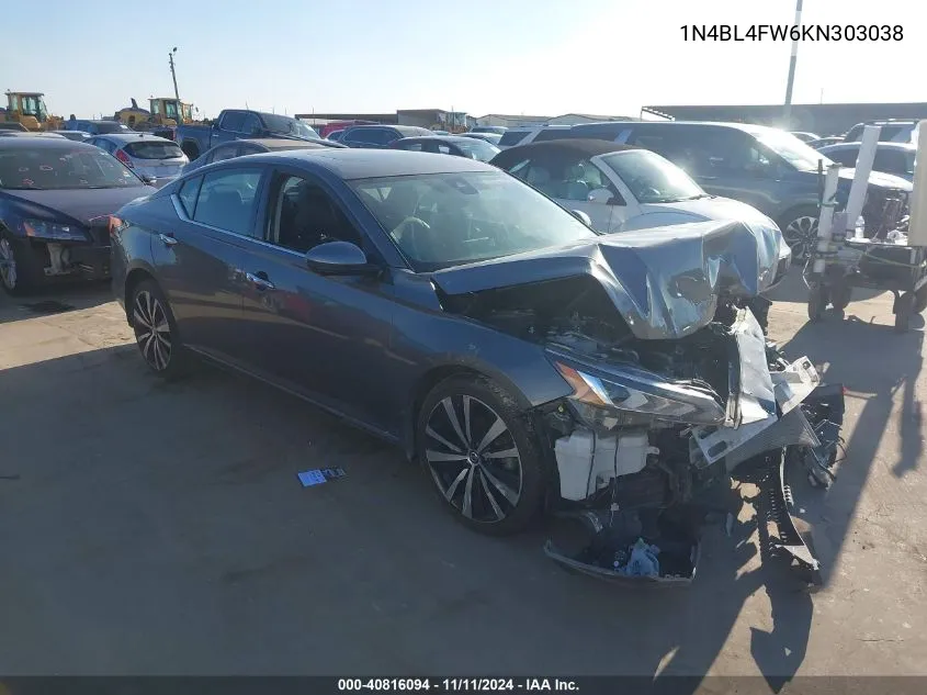 2019 Nissan Altima 2.5 Platinum VIN: 1N4BL4FW6KN303038 Lot: 40816094