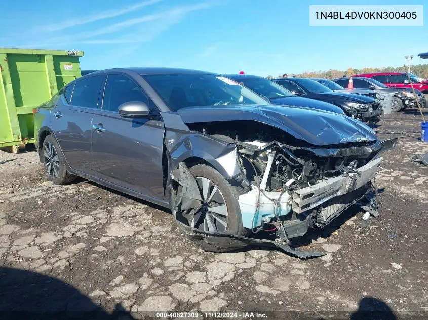 2019 Nissan Altima 2.5 Sv VIN: 1N4BL4DV0KN300405 Lot: 40827309