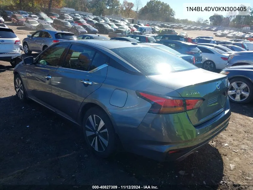 2019 Nissan Altima 2.5 Sv VIN: 1N4BL4DV0KN300405 Lot: 40827309