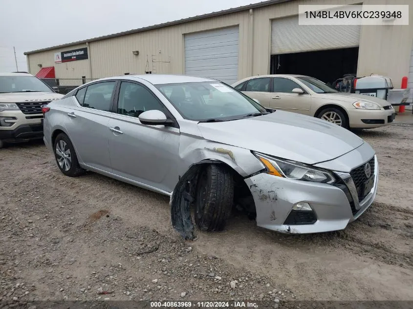 2019 Nissan Altima 2.5 S VIN: 1N4BL4BV6KC239348 Lot: 40863969