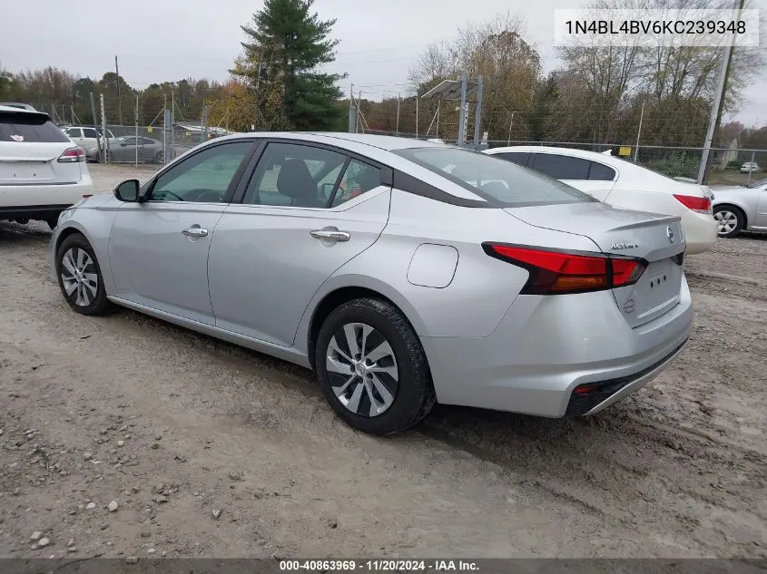 2019 Nissan Altima 2.5 S VIN: 1N4BL4BV6KC239348 Lot: 40863969