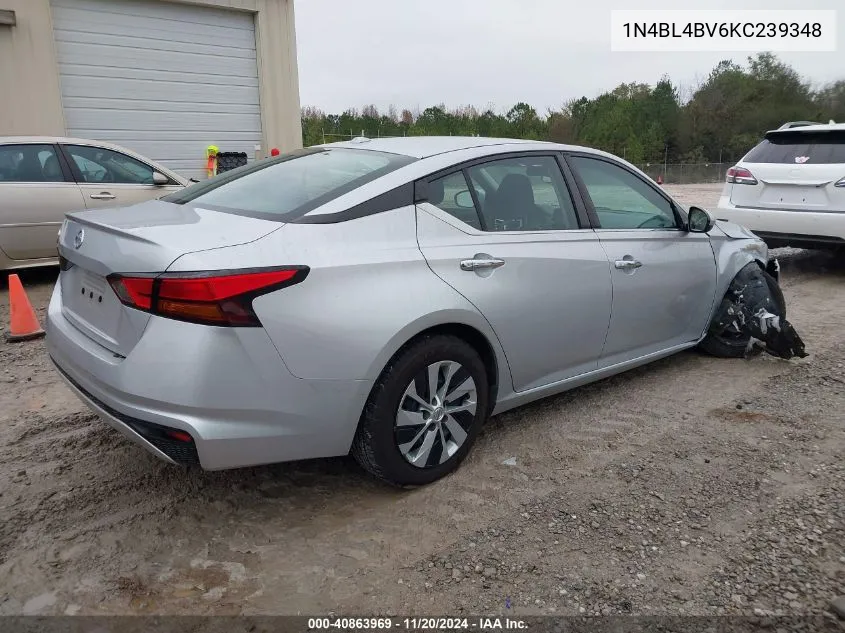 2019 Nissan Altima 2.5 S VIN: 1N4BL4BV6KC239348 Lot: 40863969